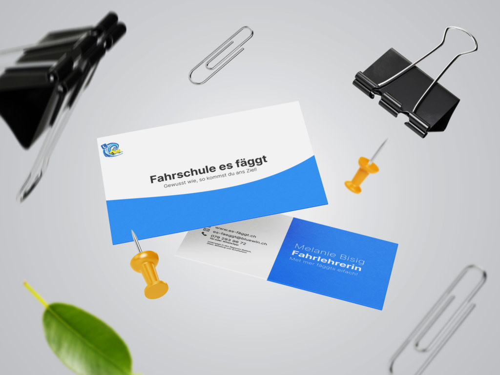 falling business card mockup 2